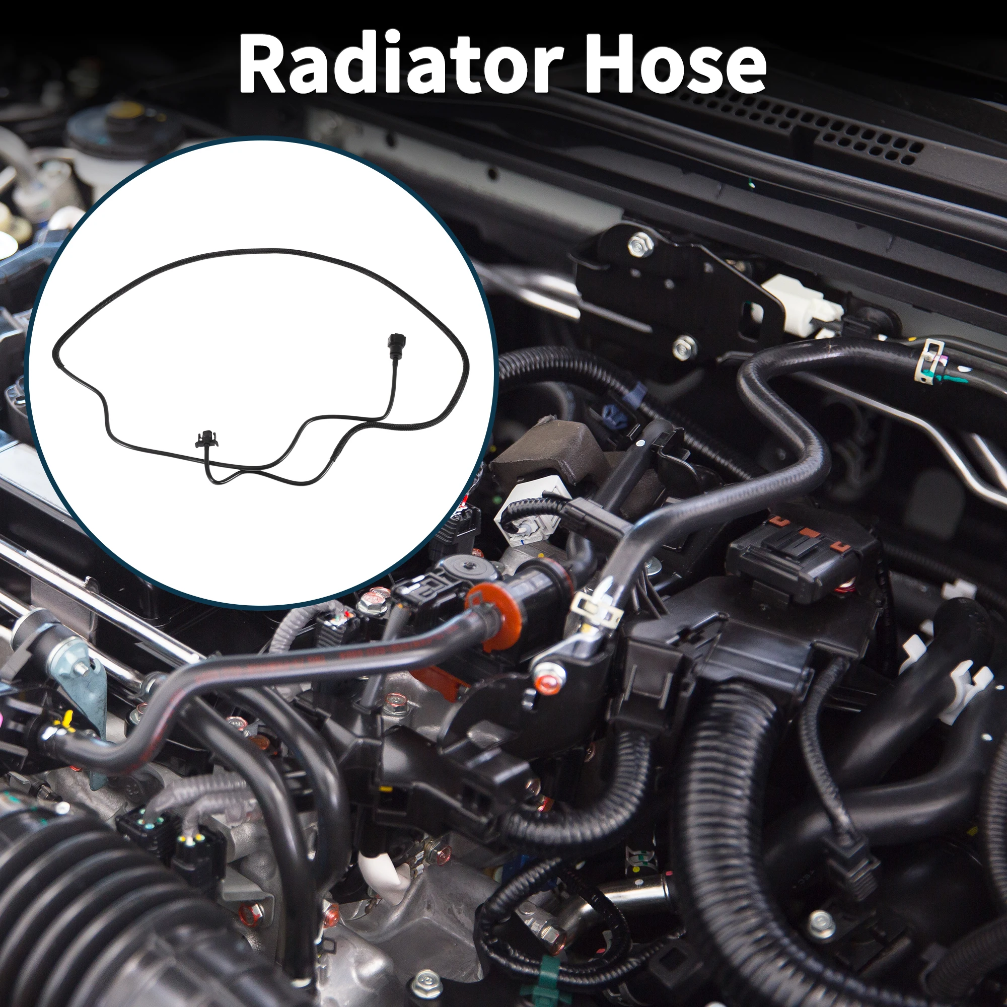 

UXCELL Radiator Hose Coolant Pipe for Volvo S60 2013-2016 Plastic Black 1 Pcs