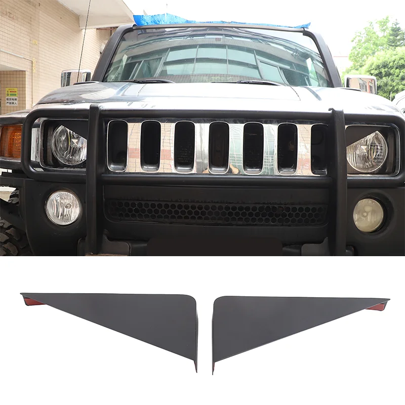 Carbon Steel Car Headlight Bezel Cover Angry Bird Style Trim Baffle Cover For Hummer H3 2005-2009  Car Modification Accessories