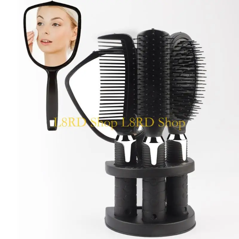 

L8RD 4 Pcs Hair Comb Set Curling Brush Hairdressing Comb Hair Brush Set Hair Styling Comb Detangling Hair Brush for Women