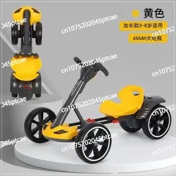 Installation-free Children's Kart Electric Four-wheeler Foldable Can Seat 2-6 Portable Stroller Children's Toy Car