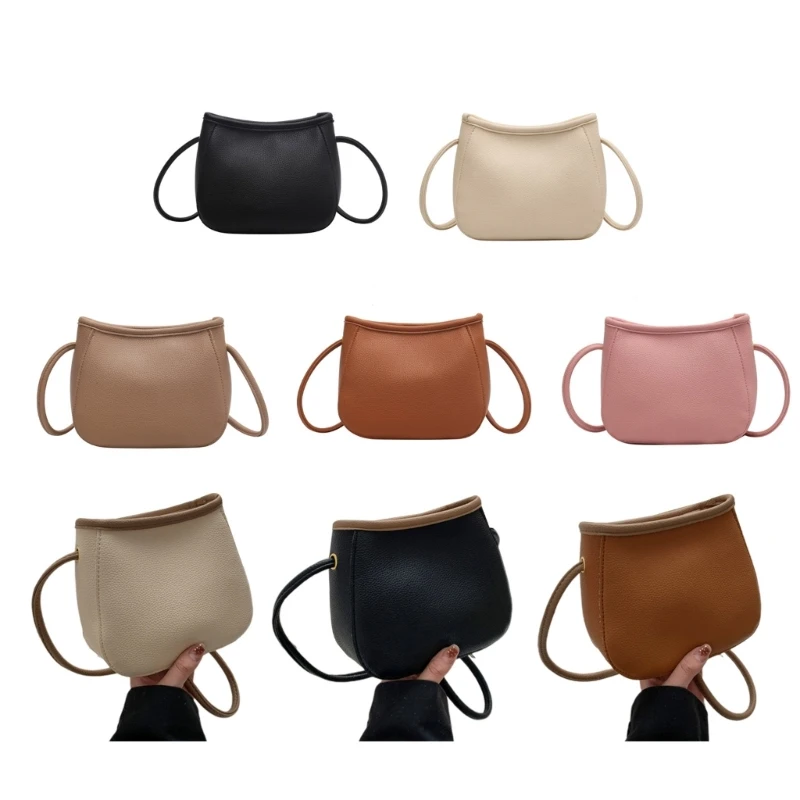 

Women Small Sling Shoulder Bag Simple Soft PU Leather Crossbody Bag Office Lady Casual Travel Shopping Dating Messenger Handbag