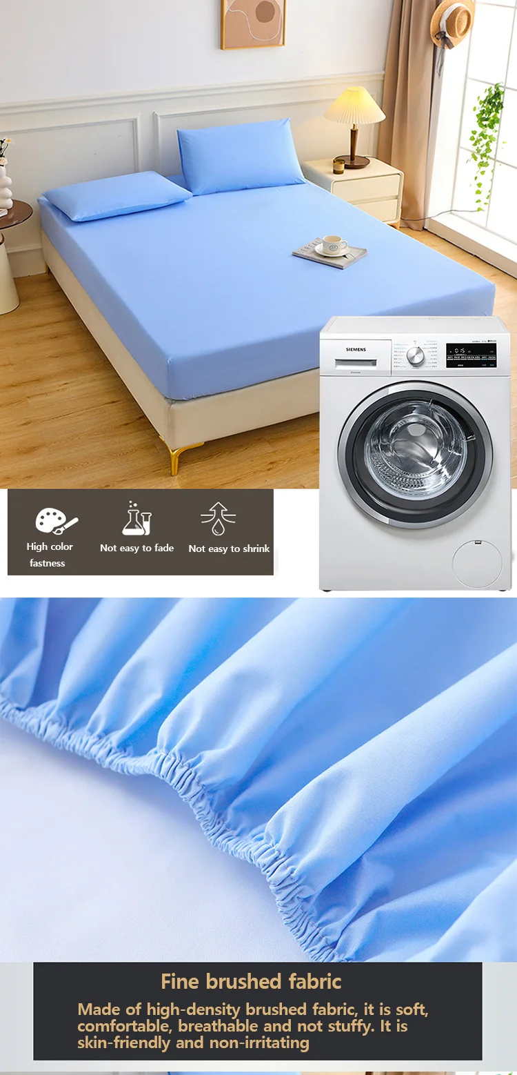 1pc Wasserdichte Stepp Matratze Protector Atmungsaktive Matratze Abdeckung Anti-milbe Anti-bakterielle Spannbettlaken (Kein Kissenbezug) – Detail 8