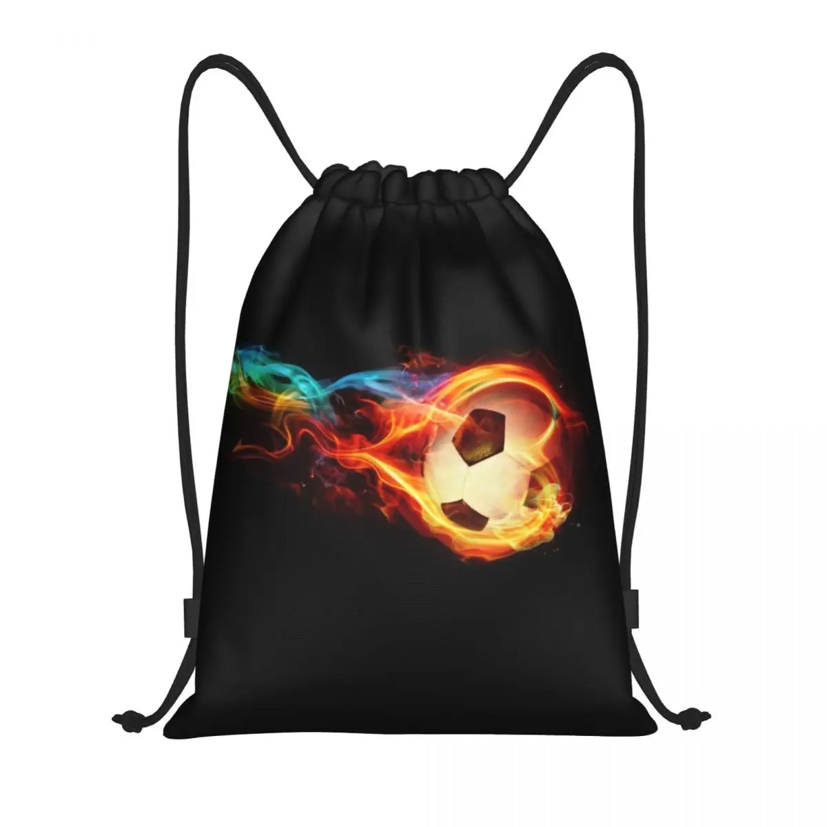 Sac à dos de sport pour hommes et femmes, sac de sport, sac d'entraînement, flammes de football, proximité, Wstring