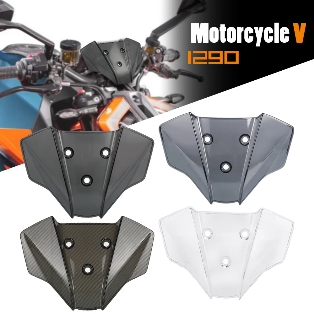 

Motorcycle For KTM DUKE 125 250 290 DUKE125 DUKE250 DUKE390 2024 2025 Front Windscreen Windproof Cover Windshield Screen Protect