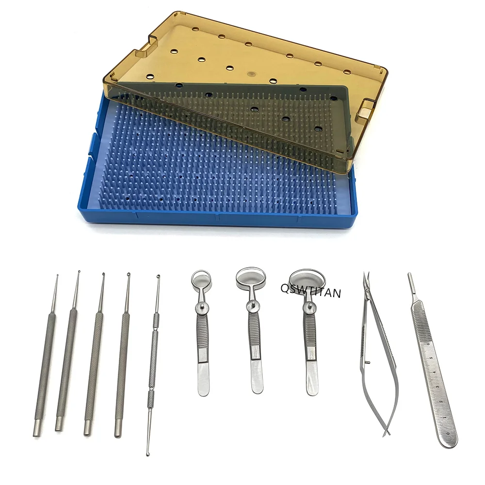 Chalazion Curette Set Oftalmisch Chirurgisch Instrument Titanium Roestvrij Staal