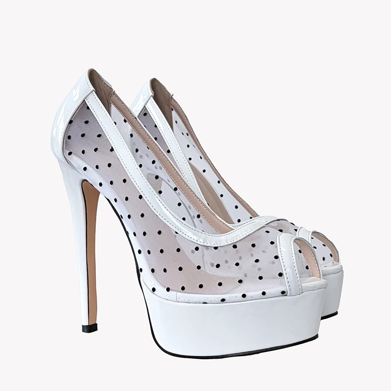 Rontic Handmade Women Platform - Patent Leather Pump reseña y precio