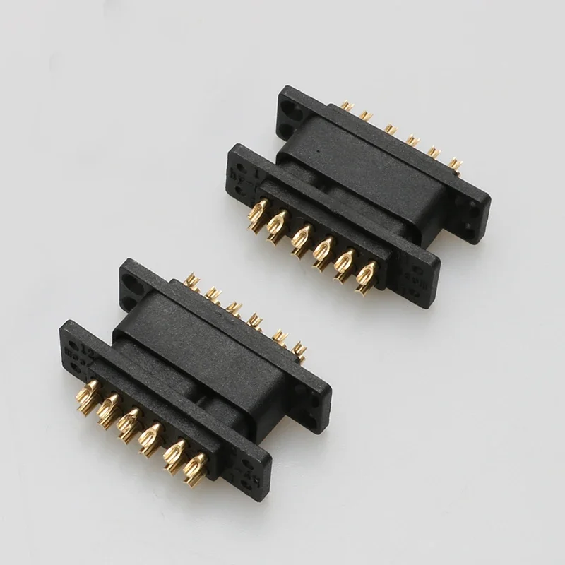 JY12P 12-Pin Servo Connector DC500V 5A Quick-Release Male/Female Plug w Reverse Polarity Protection for RC Fixed-Wing Aircraft