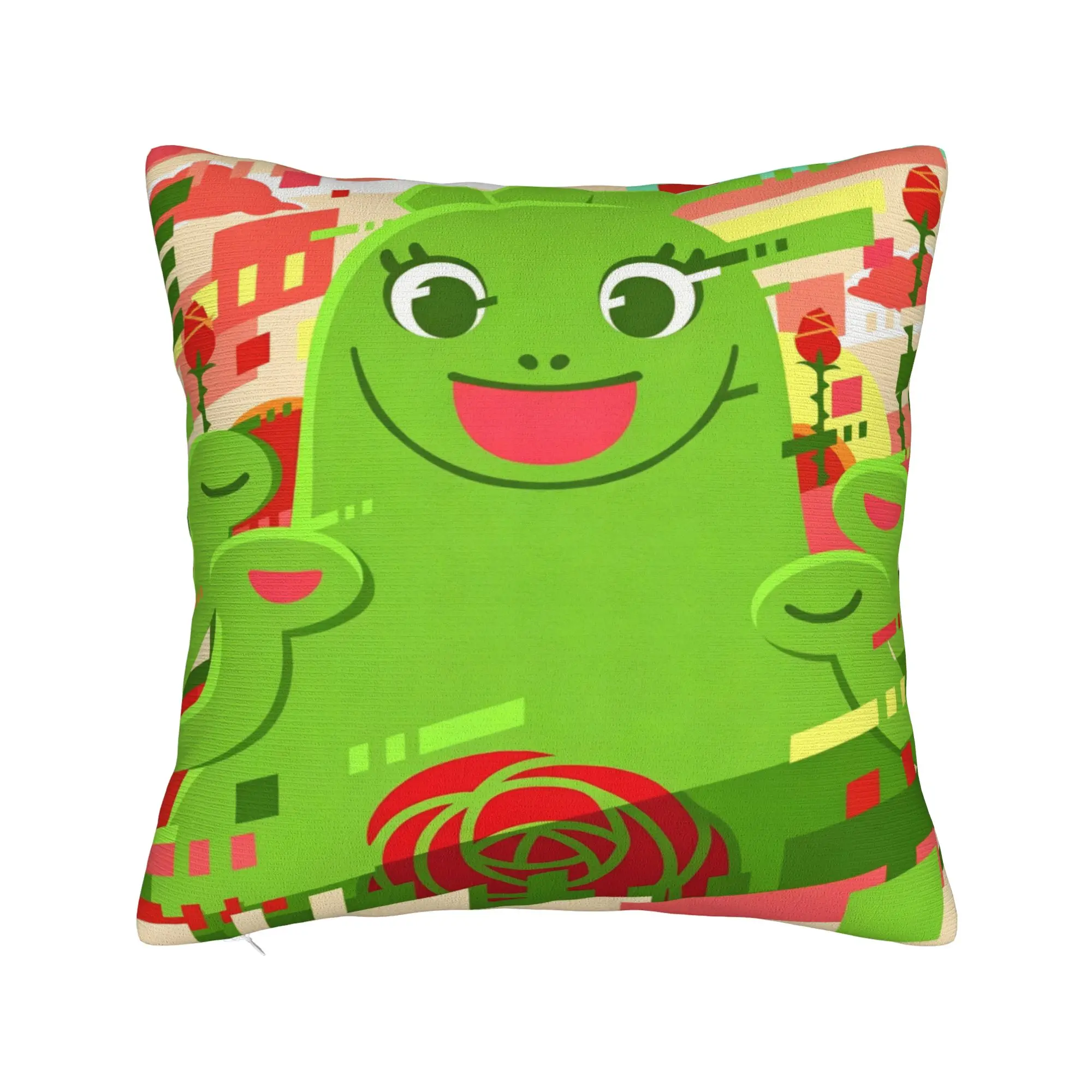 Chibi Monster Raids Again Pillowcase Polyester Cushion Cover Decor Anime Pillow Case Cover Home Zipper 18'