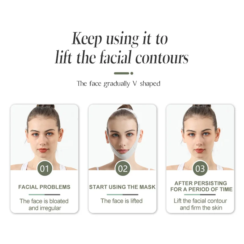 美容顔彫刻スリープマスク再利用可能な V シェイパーマスクフェイシャルリフティング抗しわストラップバンドスリーピングマスク美容健康ツール