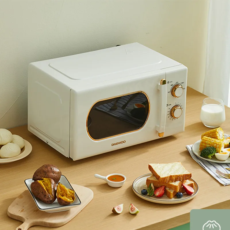 household Heating special light wave furnace mini retro Rotary plate microwave oven