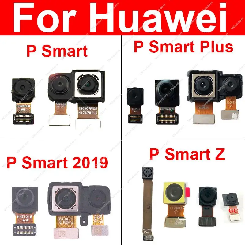 Front Camera & Rear Back Camera For Huawei P Smart Plus 2019 P Smart Pro Z Main Front Facing Camera Module Flex Cable Parts