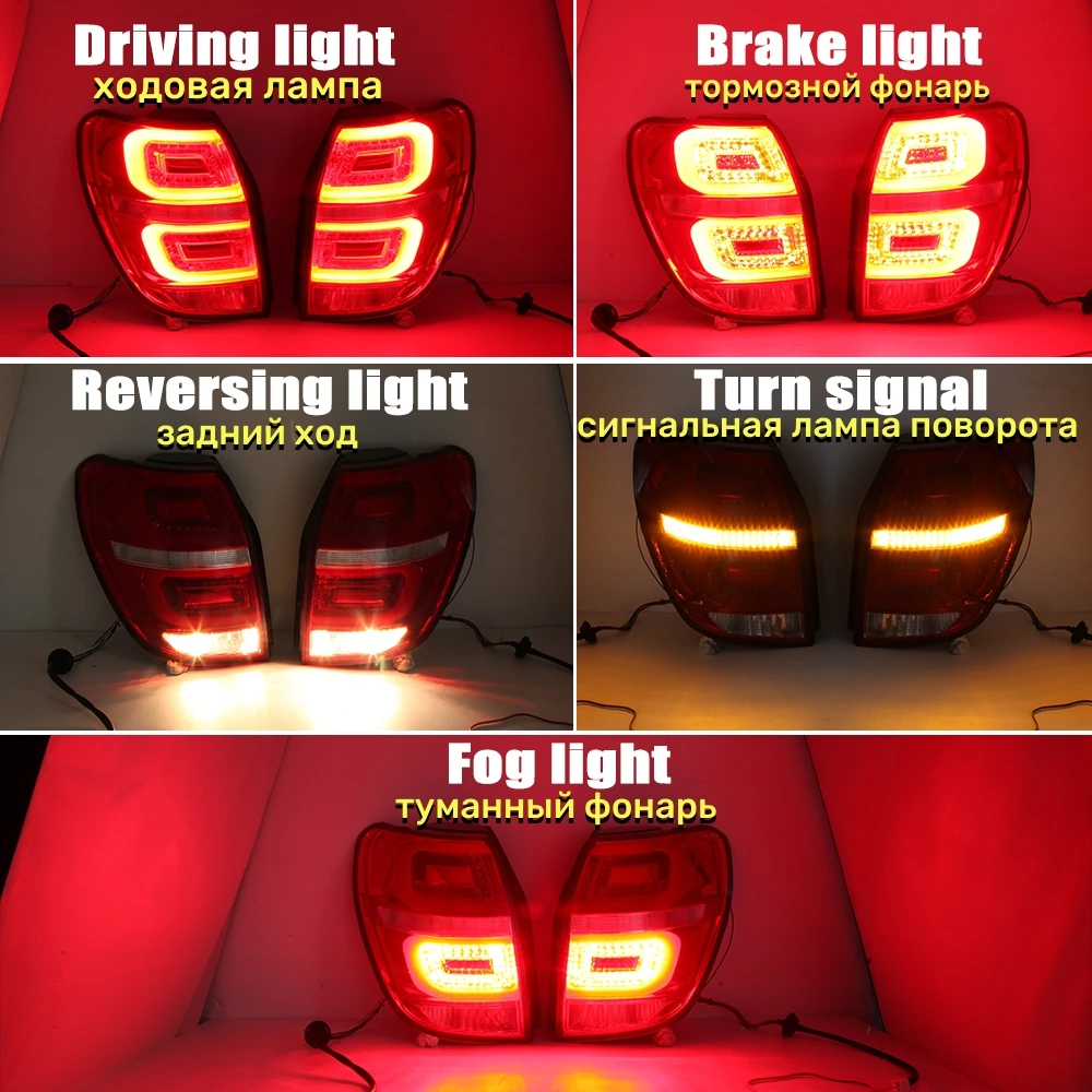 Driving Turn Rear Stop Tail Lights For Chevrolet Captiva 2008 2009 2010 2011 2012-2015 Signal Bumper Brake Lamp Car Accessories