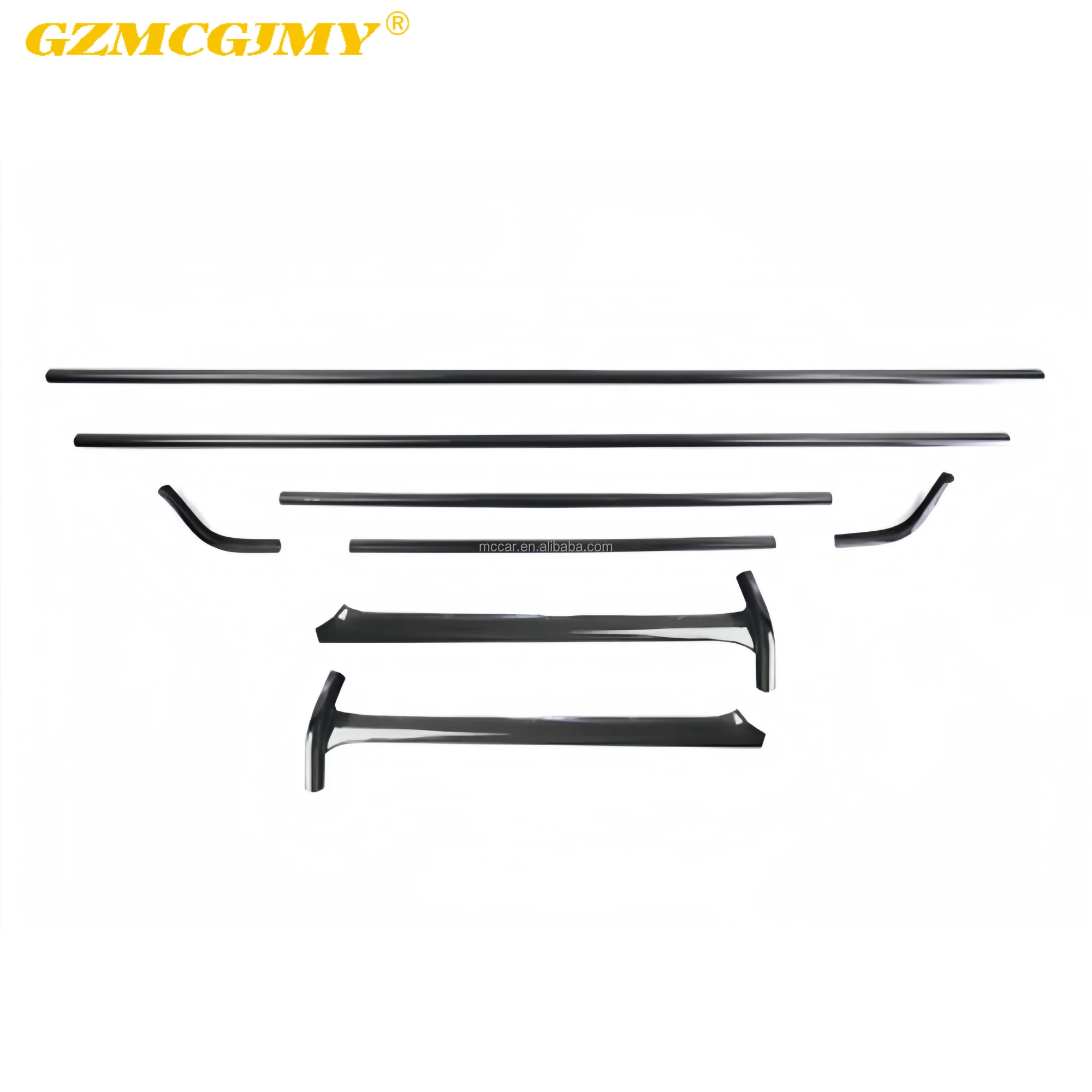 

High Glossy Dry Carbon Fiber Front Windscreen Side Column A-pillar Roof Strip Trim For Mercedes-benz G-Class W465 G500 G63