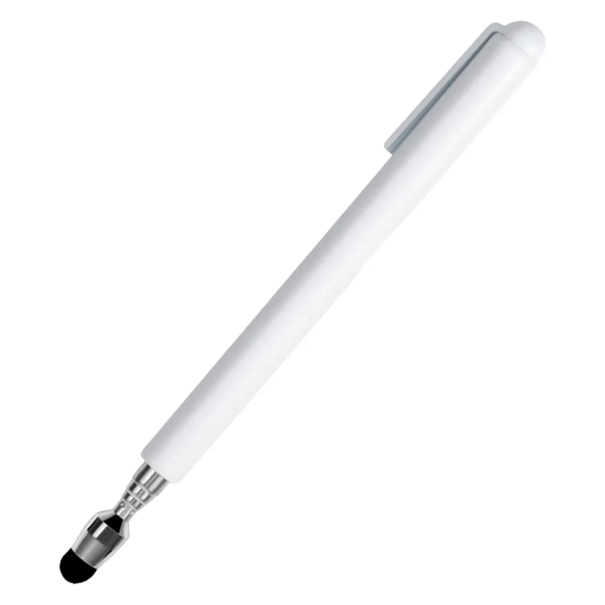 

Universal Telescopic Stylus Pen for Touch Screens,Retractable Pointer Stick & Stylus with Special Flocking Tip (White)