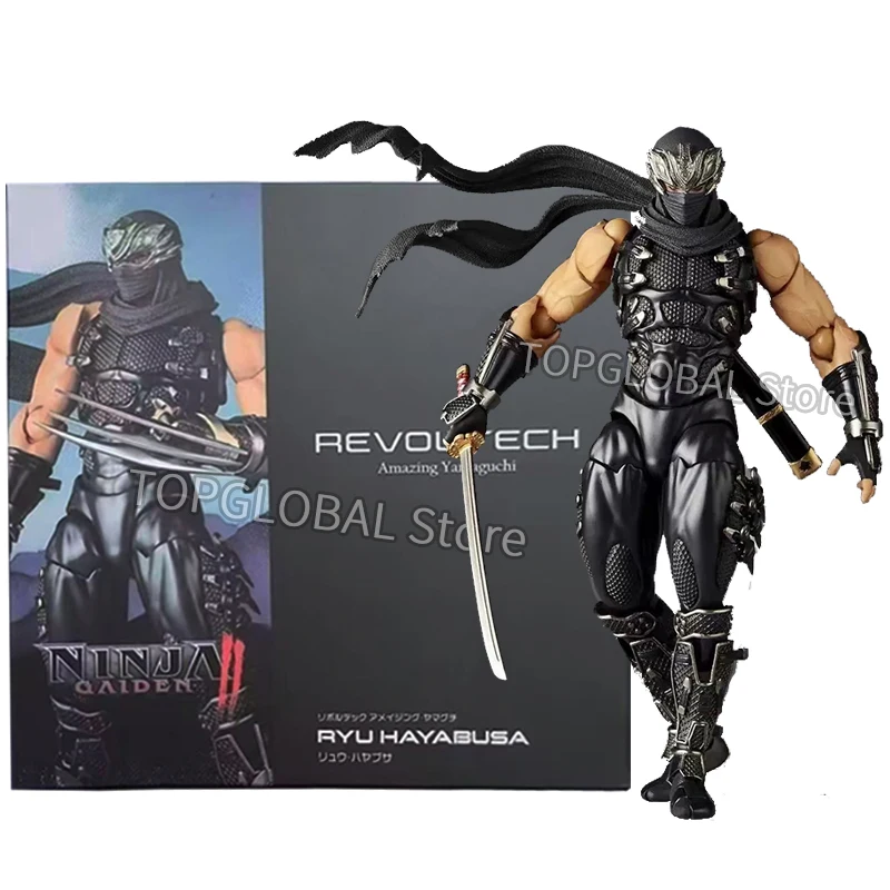 Revoltech Ninja Gaiden RYU HAYABUSA Ninja Gaiden Action Figure Kaiyodo Amazing Yamaguchi Razor's Edge Figurine PVC نموذج اللعب #1