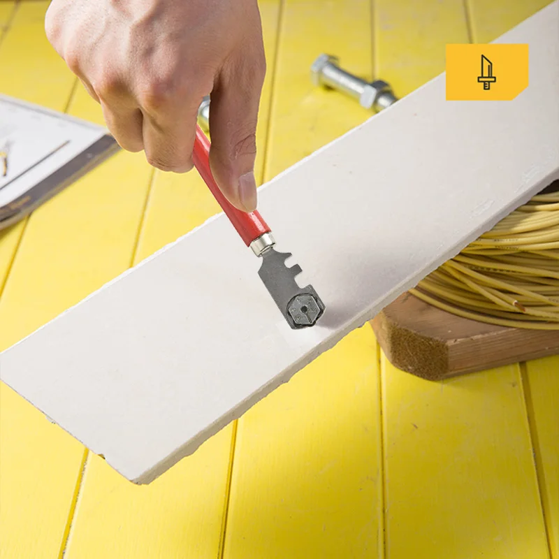 Professional Glass Tile Cutter Window Craft Wooden Handle 130mm for Hand Tool Diamond Tipped Portable Glass Cutter Tools