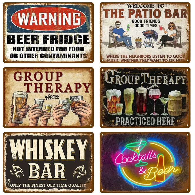 Beer Tin Sign Rum Brand Vintage Metal Sign Funny Poster Home Decor For Bar Pub Club Man Cave Wall Decoration Art Plate Mural