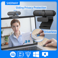 2MP 1080P USB Webcam 30fps  Auto Focal  Free Drive Build-in Microphone For Video Conference Boradcast Online Teaching Web Cam