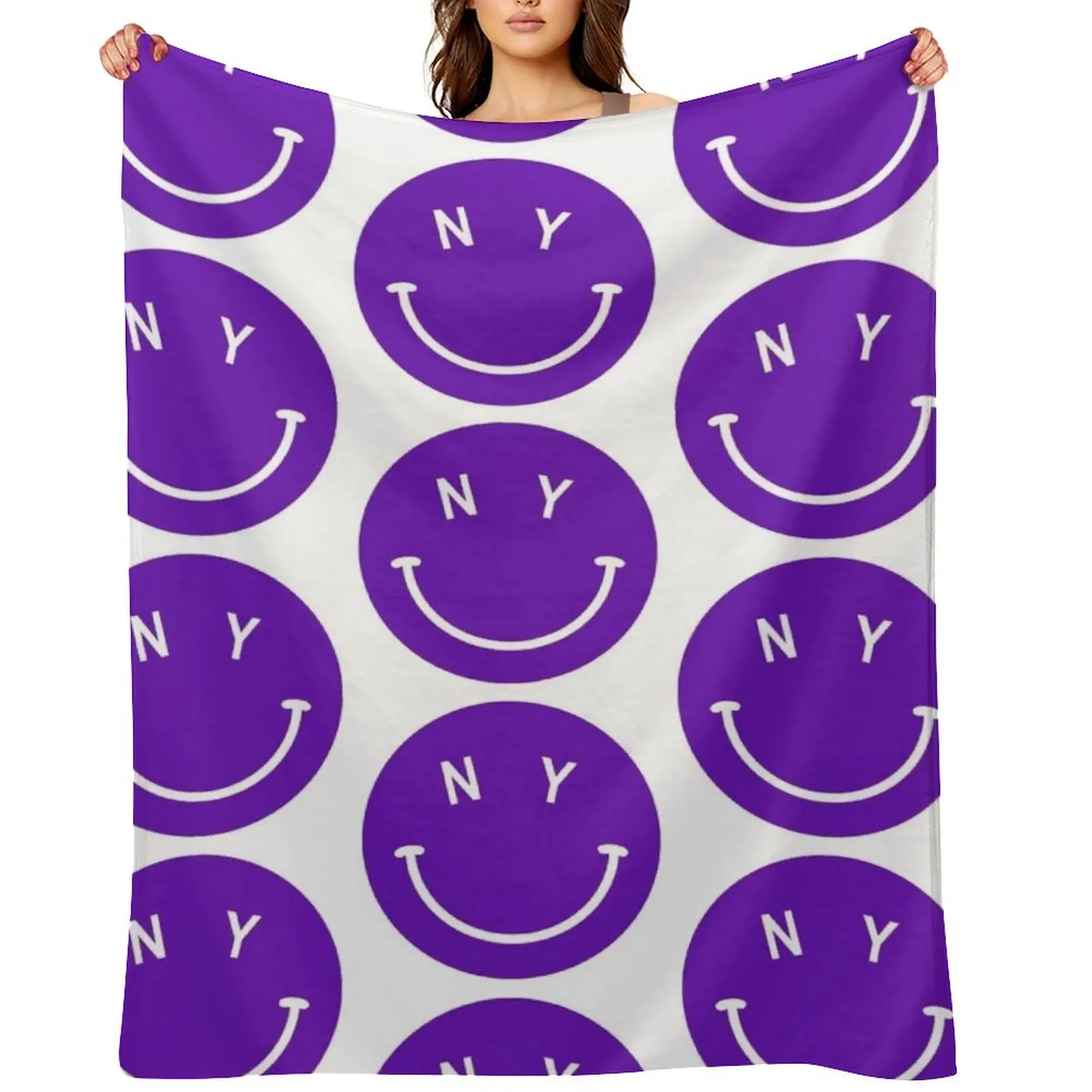 

NYU Happy Throw Blanket warm winter Soft Beds christmas gifts Polar Blankets
