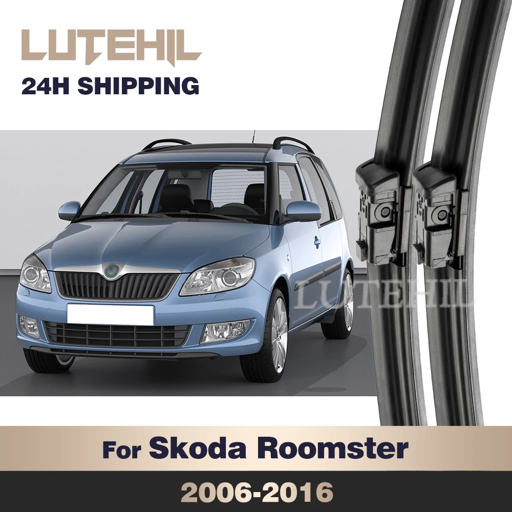 

LUTEHIL Wiper For Skoda Roomster 2006-2016 Wiper Front Wiper Blades Windshield Windscreen Window Brush 21"+21"