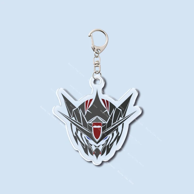 5CM Gundam Acrylic Keychain RX-78 Unicorn Astray Red Frame Robot Head Key Ring Anime Backpack Pendant Fans Collectible Gift - view 4