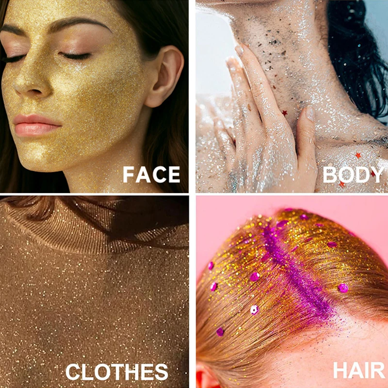 Parelachtige glans markeerstiftspray, fijne glittermist voor lichaam en haar, perfect voor toneelfeesten, bruidsmake-up, langdurige uitstraling