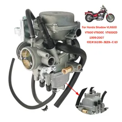 For Honda Shadow VLX600 VT600 VT600C VT600CD Deluxe 1999-2007 Carburador 16100-MZ8-U43 Carburettor VT VLX 600 Carburetor