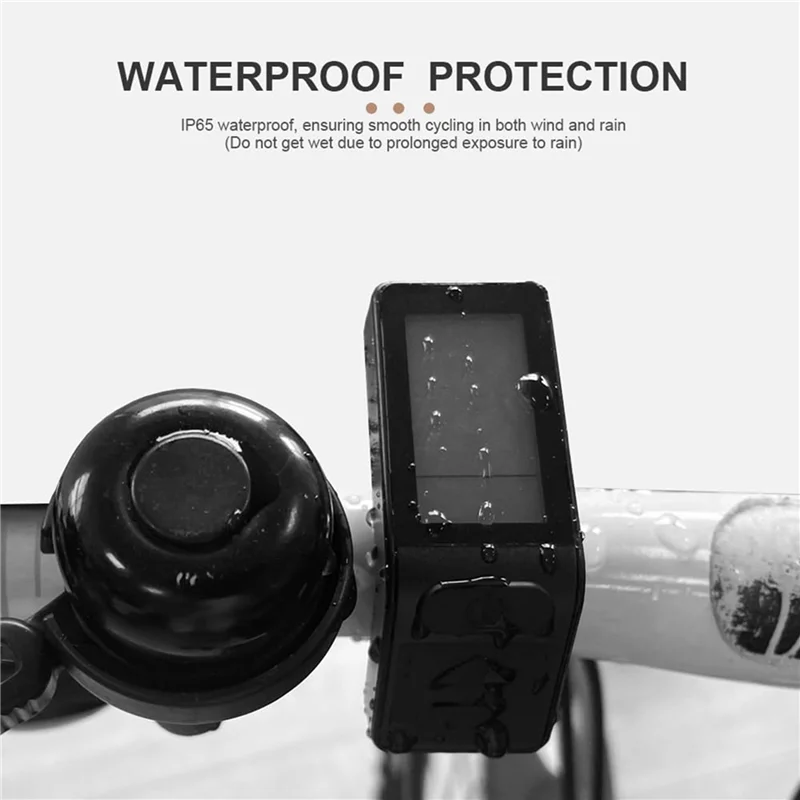 

2X Ebike LCD Display Mini Meter KT-LCD4 Display Waterproof Connector For KT Controller Electric Bicycle Conversion Kit-AT20