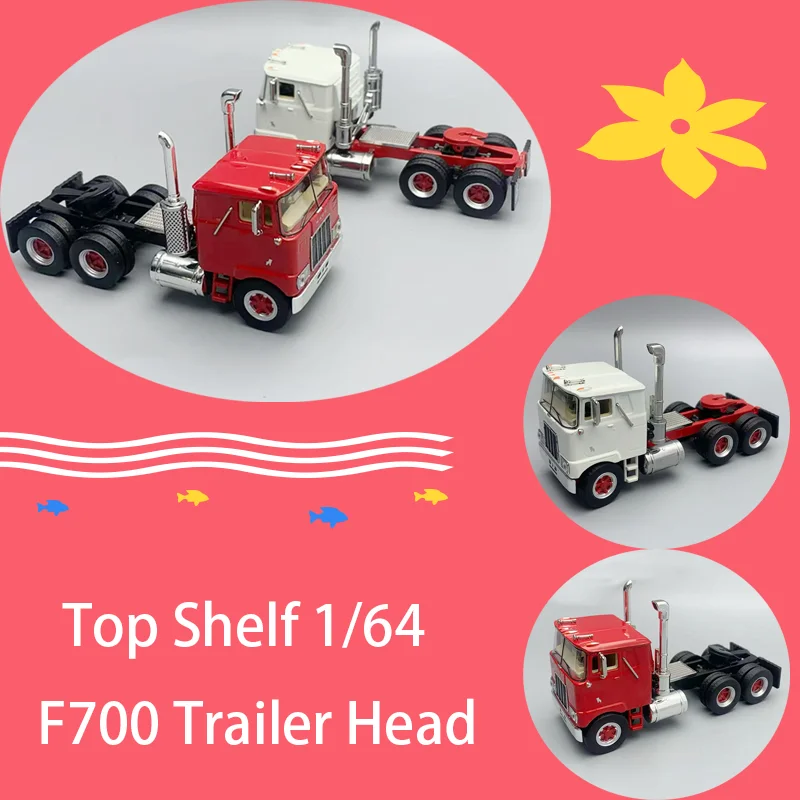 

Top Shelf Diecast 1/64 Scale F700 Trailer Head Alloy Car Model Classics Adult Souvenir Gift Hobby & Toys