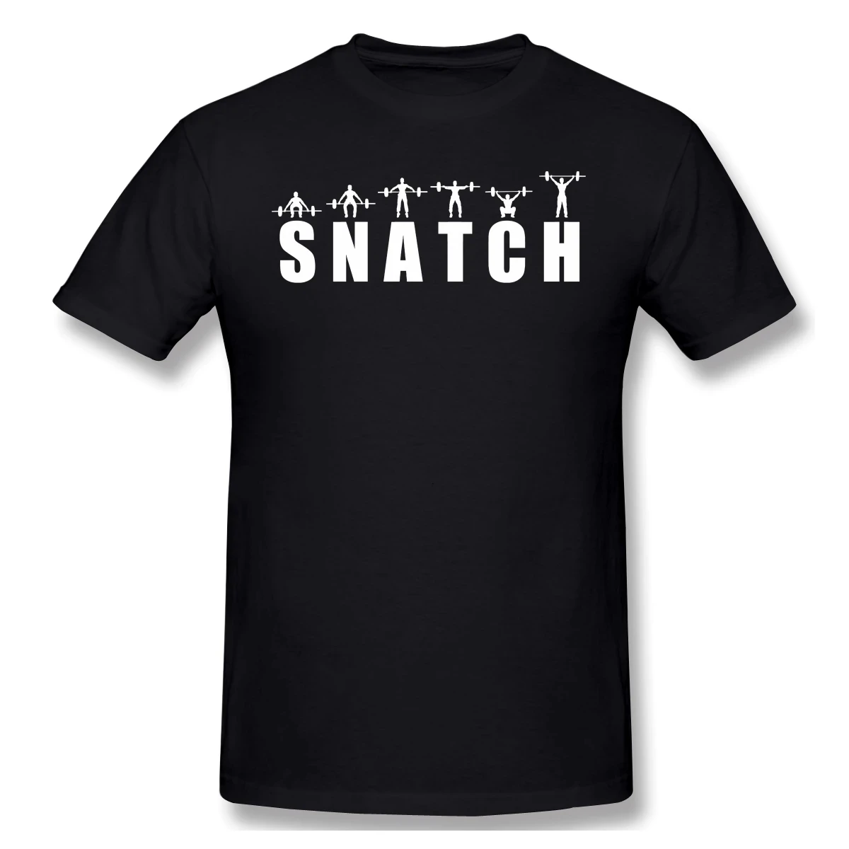 Snatch EssentialAnime Clothes Design kulturystyka pompowanie siłownia trening mięśni Crossfit 100% bawełna męska koszulka topy z wycięciem pod szyją