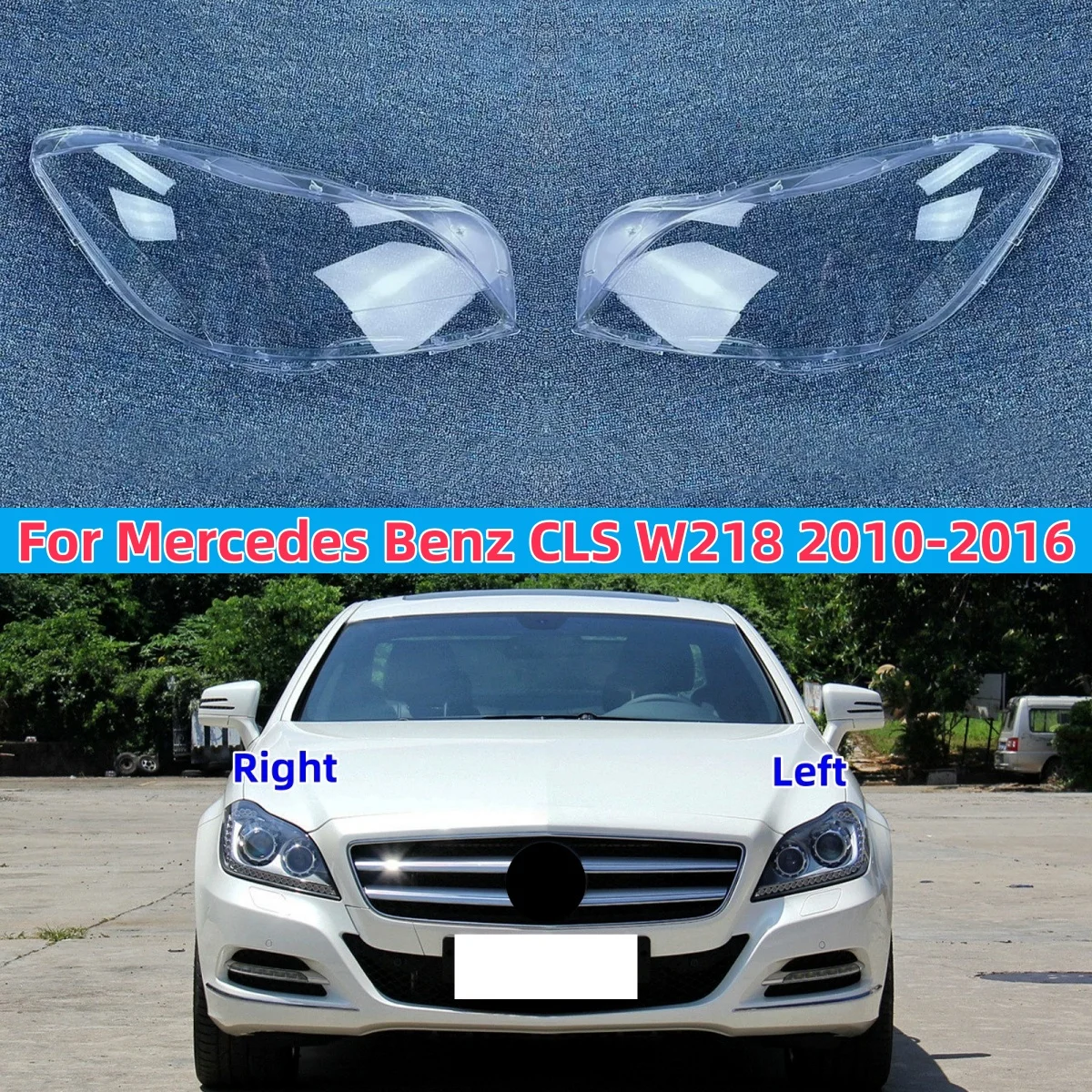 

Для Mercedes-Benz CLS W218 2010 2011 2012 2013 2014 2015 2016 крышка автомобильной фары корпус линзы фары