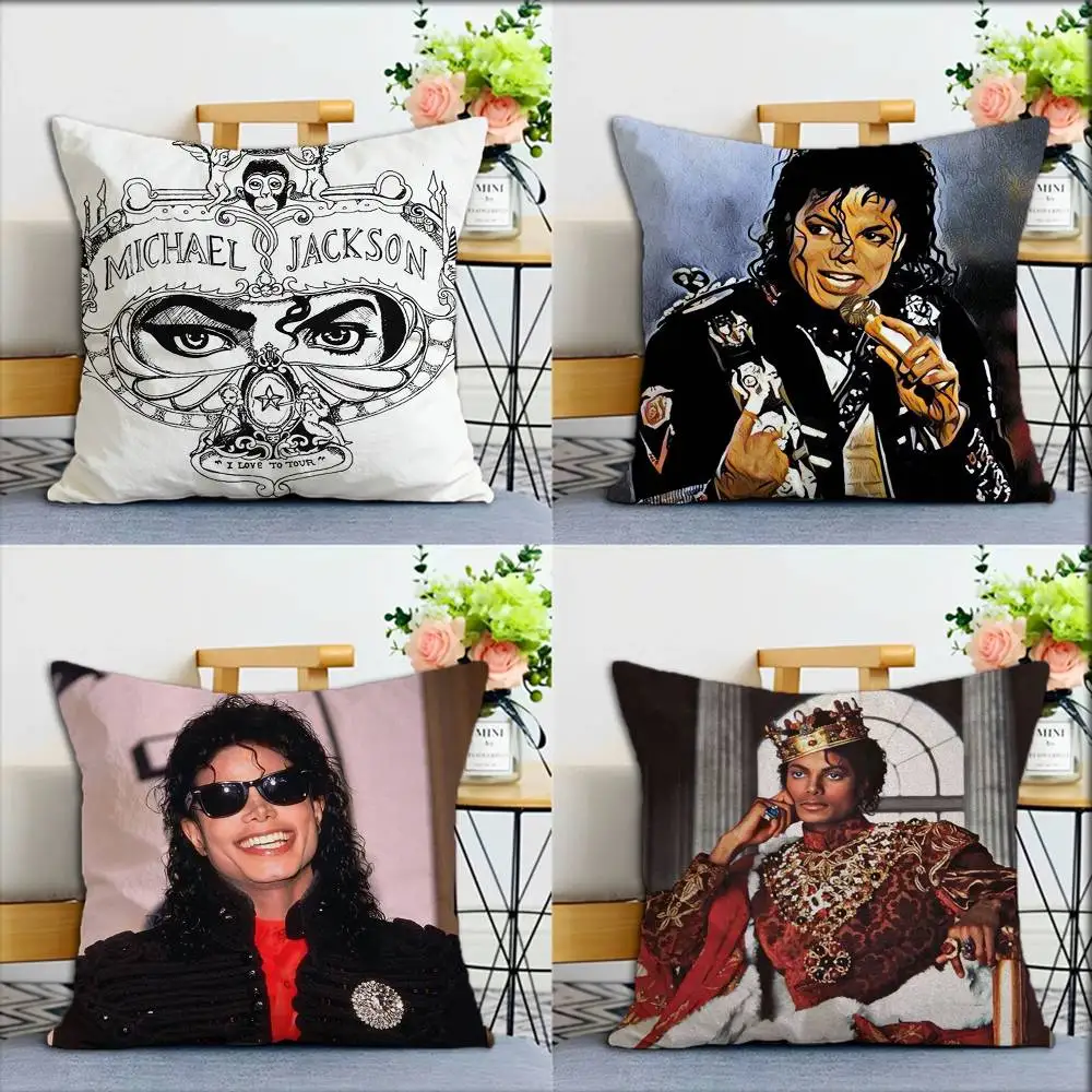 

Legend M-Michael J-Jacksons World Various Sizes Square Pillow Case For Car Home Bedchamber Decor