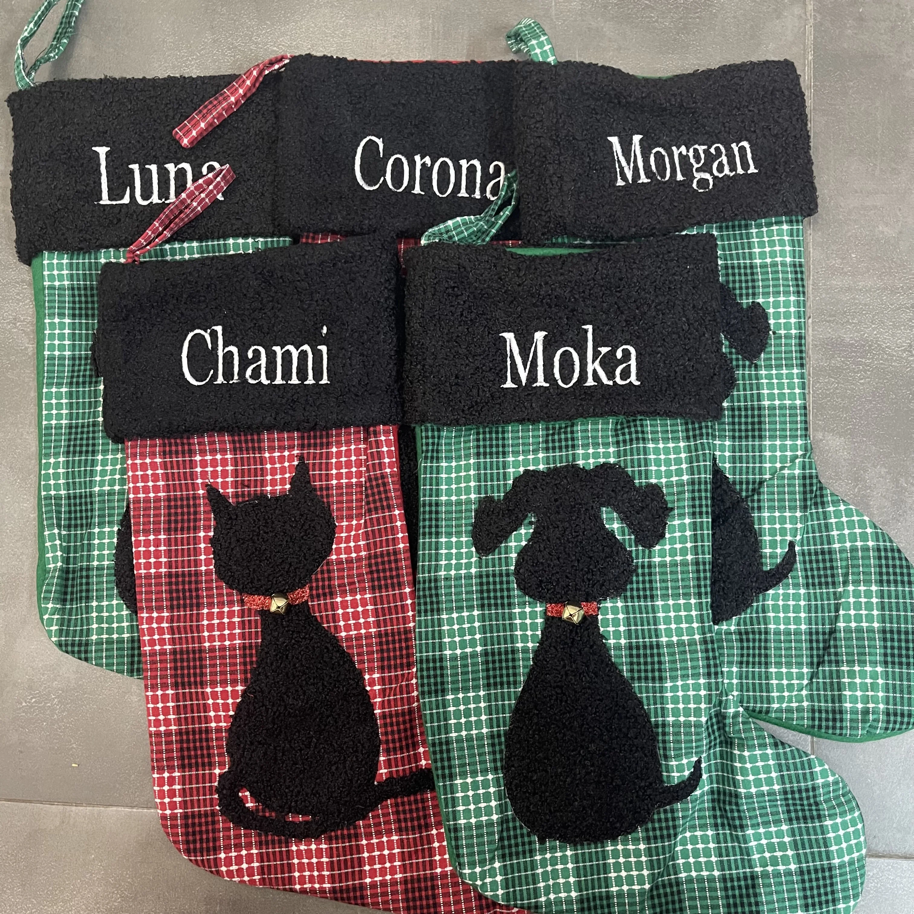 

Personalized Dog Paw Christmas Socks, Children's Gift Bag, New Christmas Pendant, Decoration Gift Socks