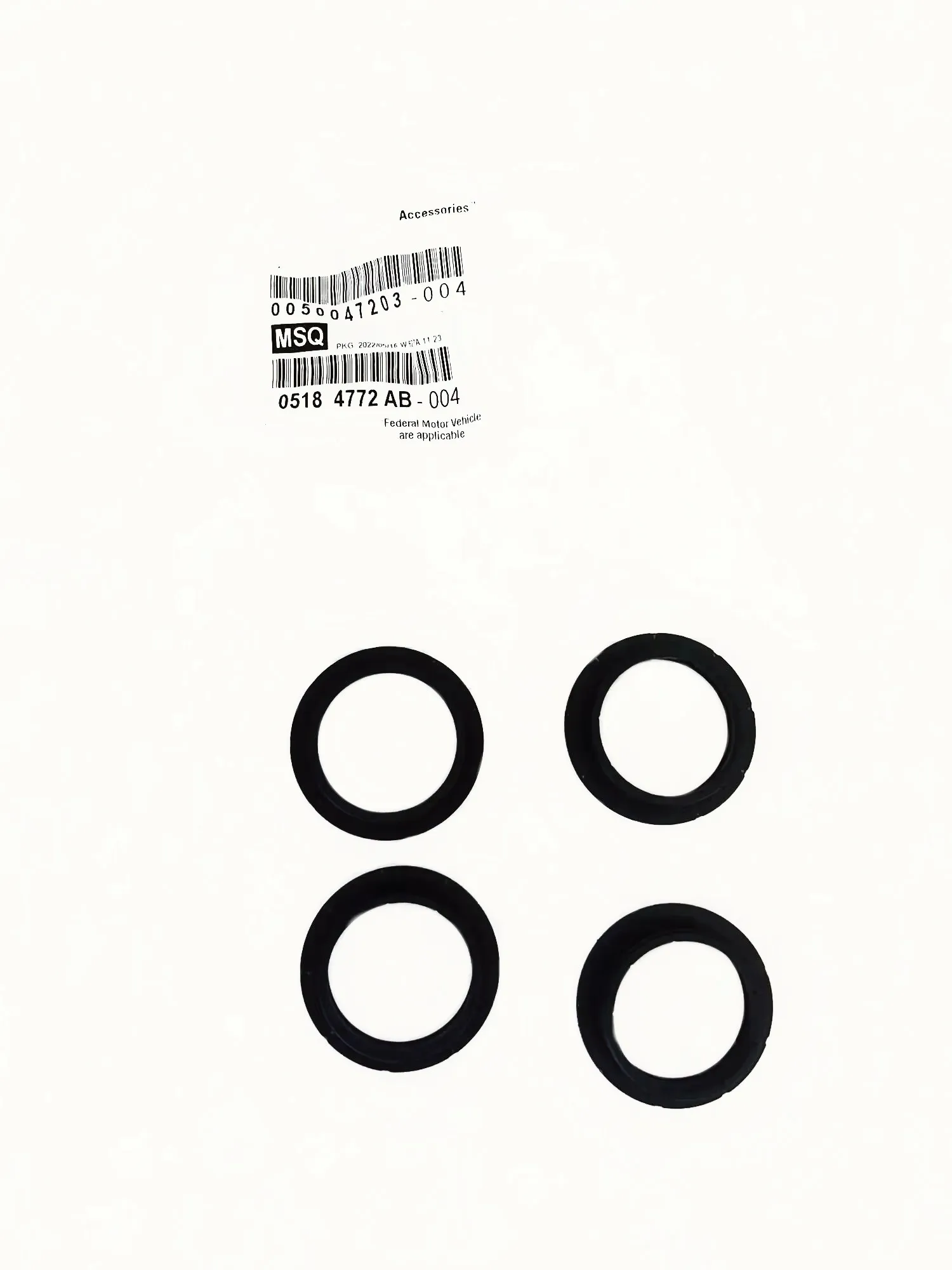 

WAP02 Original PackagingCamshaft Sensor Sealing Ring ,5184772AB, For: 3.0L, 3.6L , Wrangler JK, JL, Grand Cherokee,WK, 2011-20
