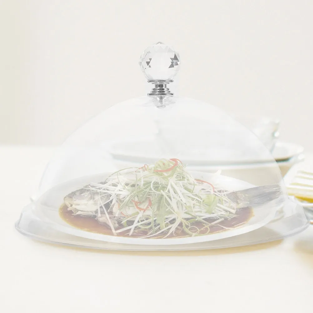 Clear Food Dome 31.5Cm Transparent Cake Cover For Dessert Fruit Plate Reusable Protective Lid Fresh Keeping Cover For Home