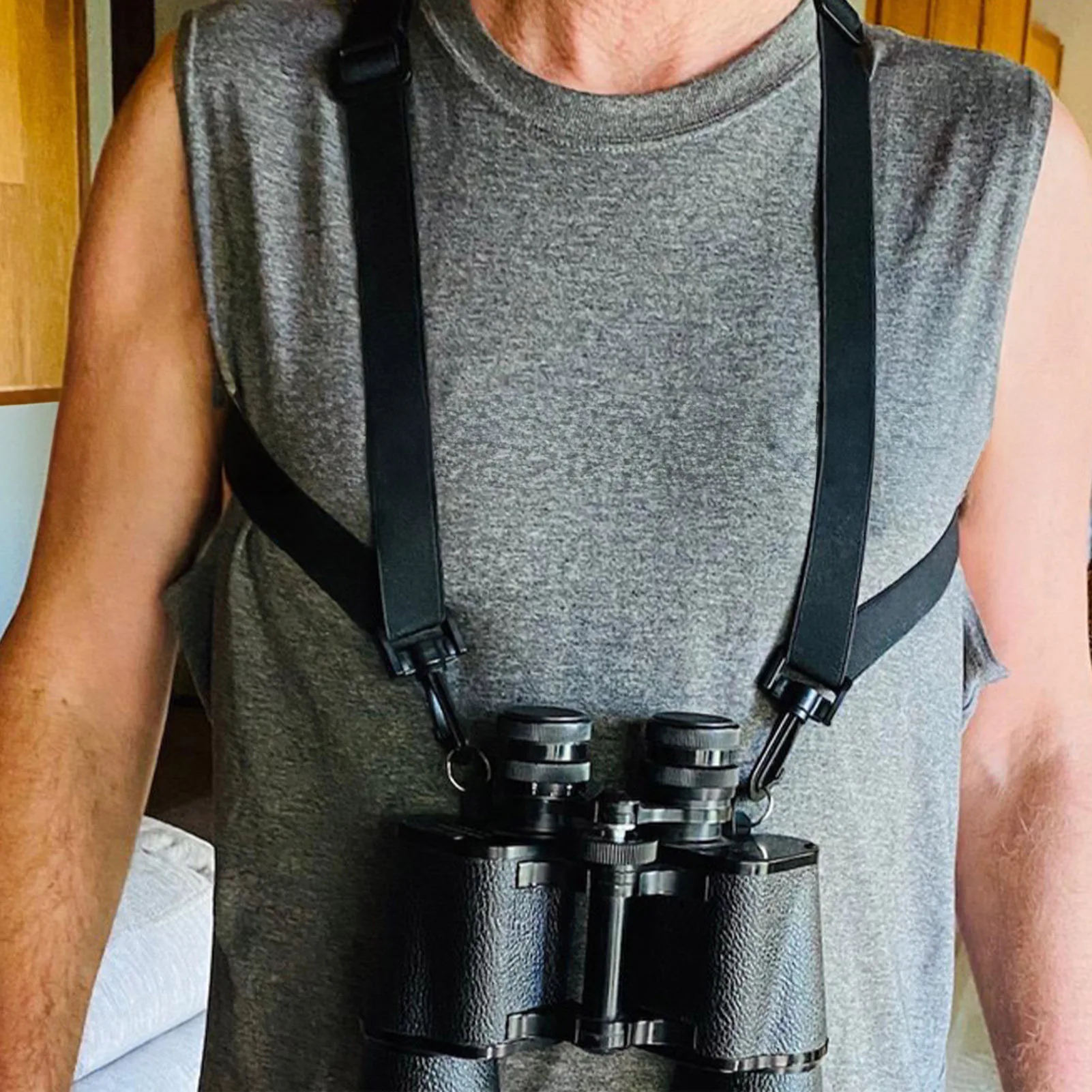 Binocular Strap With Adjustable X-Shaped Universal Binoculars Harness Strap For Golfers Hunters Photographers Hunting Birding