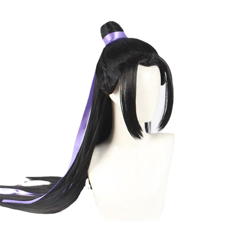 2026 Black Synthetic Hair Role Play Anime MDZS Grandmaster of Demonic Cultivation Jiang Cheng Jiang Fengmian Cosplay Costume