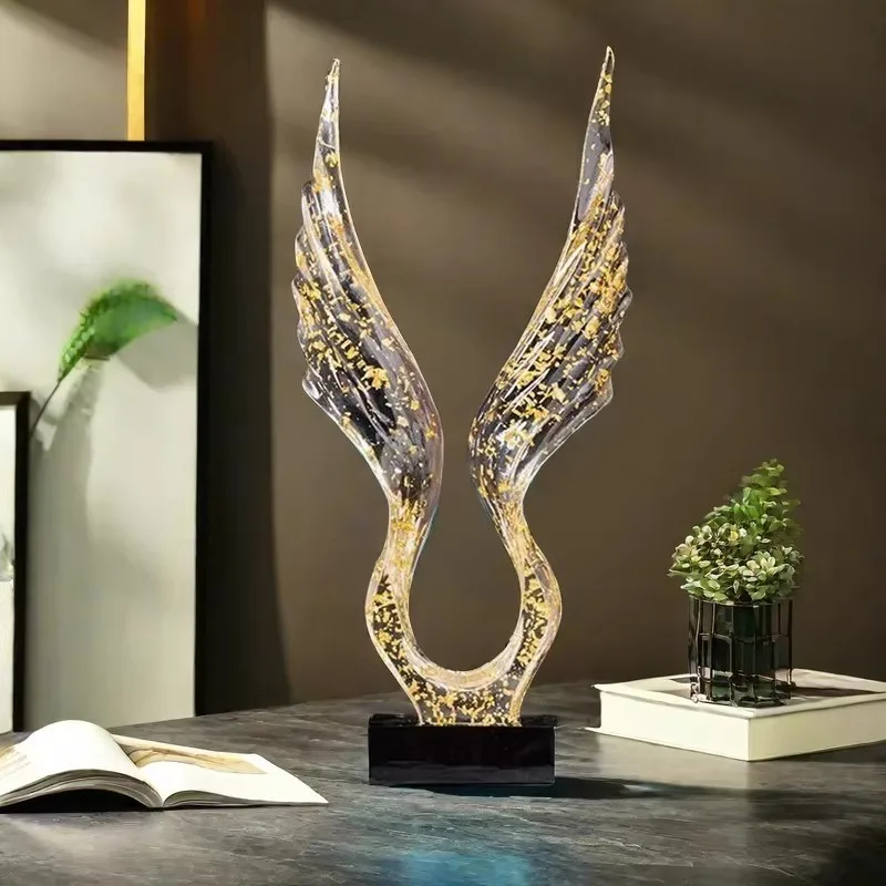 Modern Luxury Tabletop Ornament For TV Cabinet Wine Cabinet Entrance Office Desktop Minimalist Home Decor Resin Craft Gift