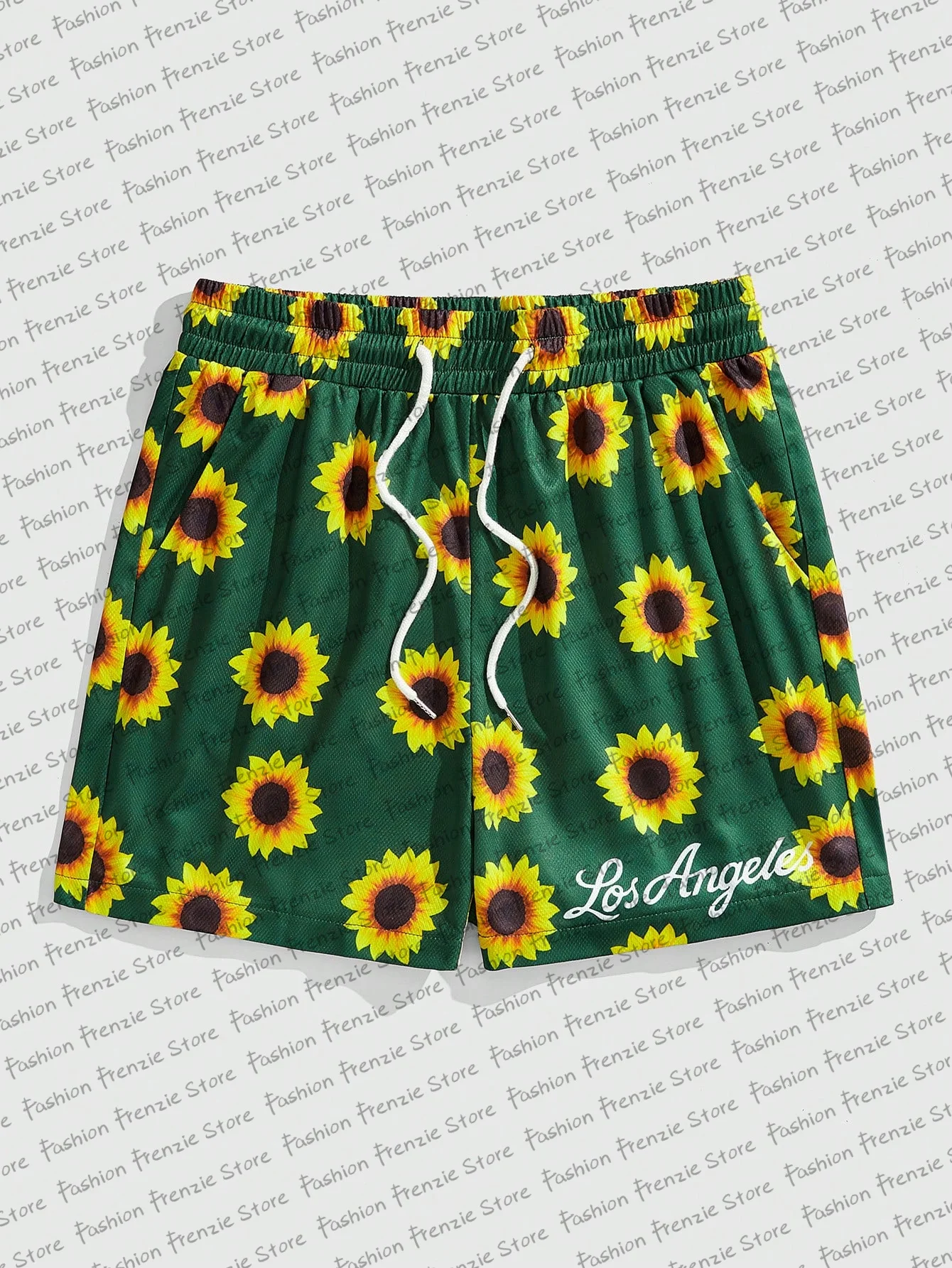 

Los Angeles Sunflower Special Edition Shorts Summer Men Women Beach Holiday Short Pants Mesh Breathable Sports Shorts