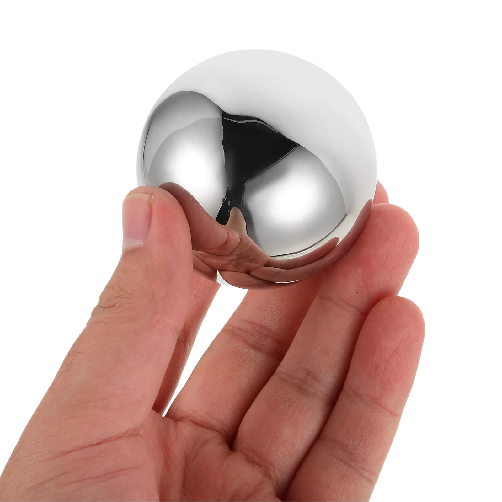 304 Stainless Steel Ice Ball Metal Whiskey Stone Round Ice Cube Chiller Reusable for Whiskey Wine Beverage Cooling view 6