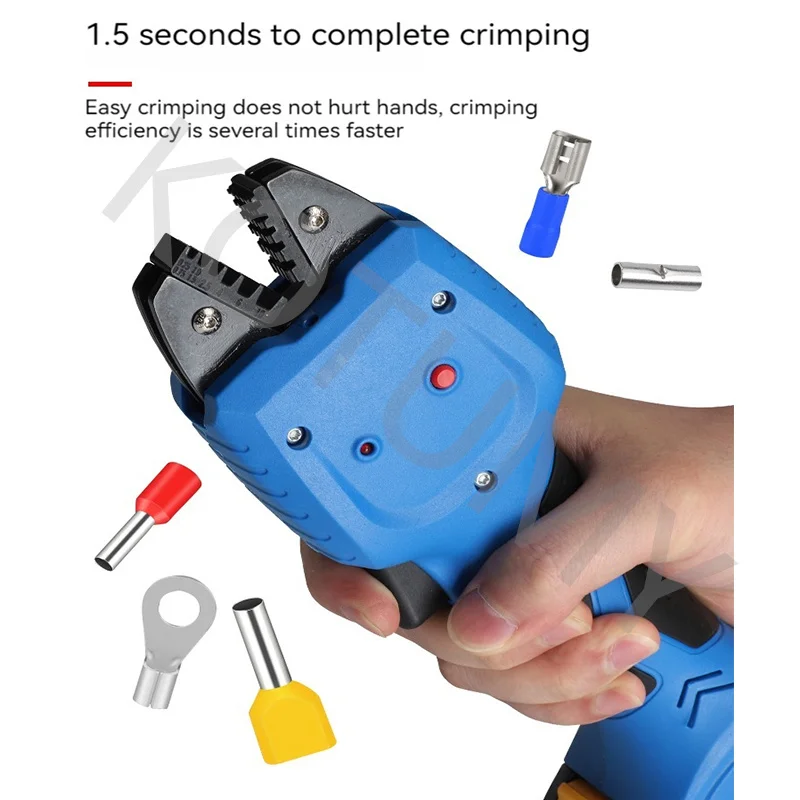 Rechargeable Bayonet Clamp, Electro-Optic Cold Pressing Head, Pre Insulated Tube Type Electrical Handheld Crimping Pliers