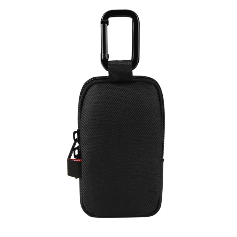 Q81F อัพเกรดกระเป๋าถือไนลอนกระเป๋าเดินทางขนาดเล็กจัดระเบียบกระเป๋าที่ใส่อุปกรณ์เสียงมัลติฟังก์ชั่นพร้อมช่องสองช่องสำหรับ