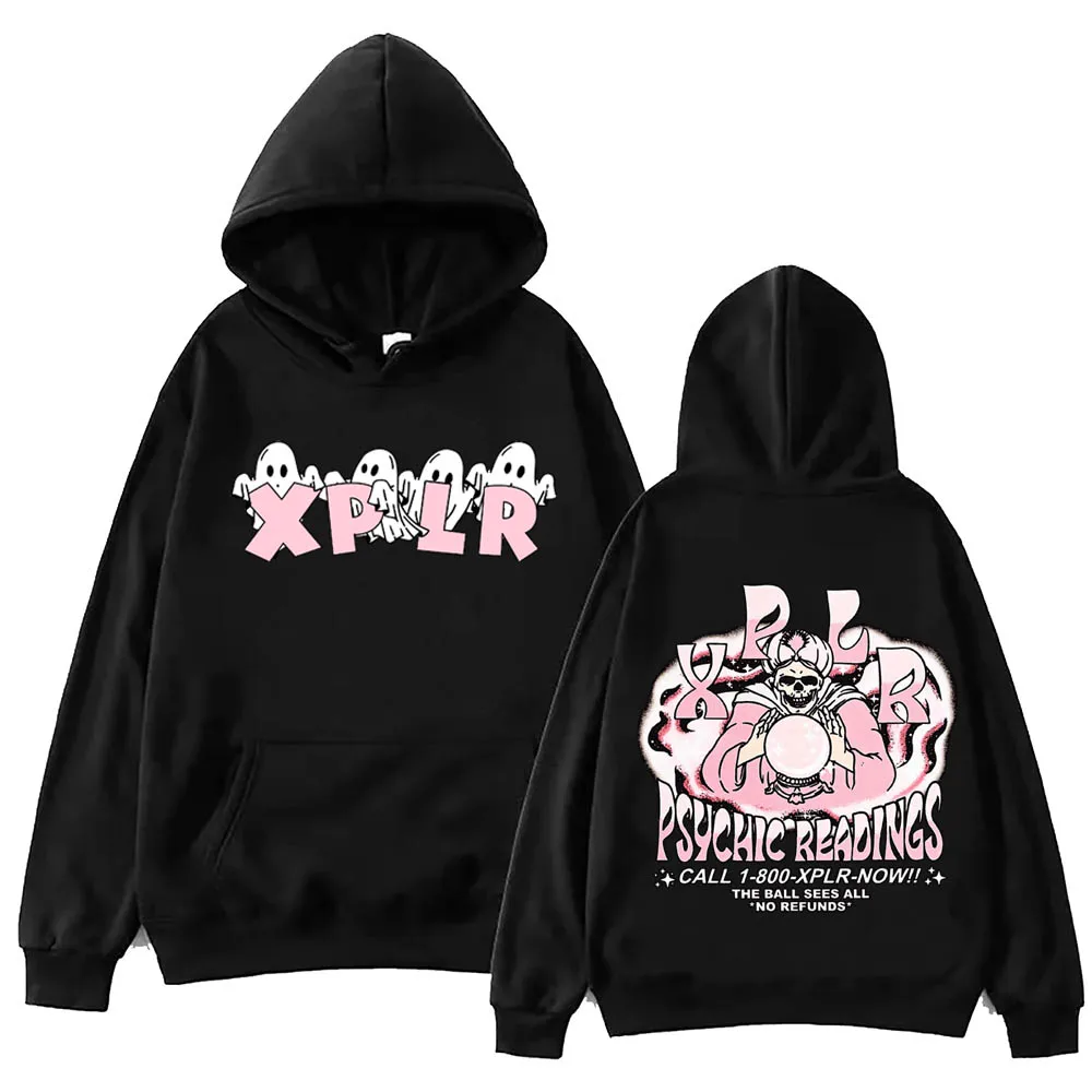 

Xplr Psychic Readings Hoodie Harajuku Hip Hop Pullover Tops Popular Music Sweatshirt Fans Gift