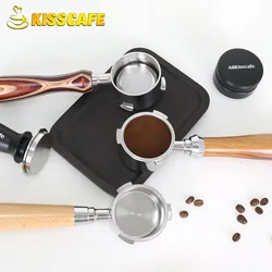 51mm Coffee Bottomless Portafilter For Hibrew H11 Homix Replacement Filter Bakset Wood Handle Espresso Maker Accessories Barista