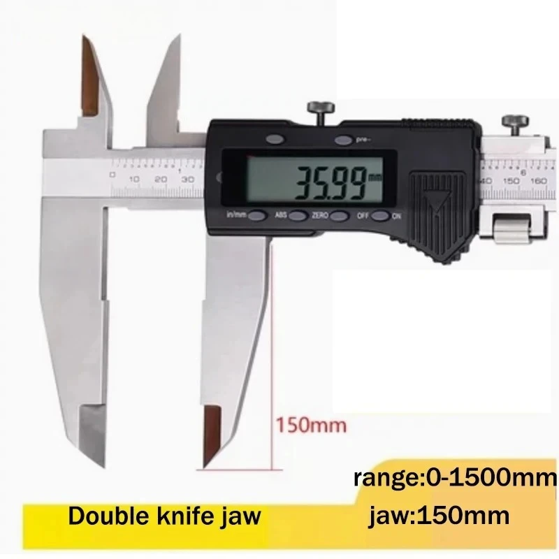 1000mm 40inch  Digital Caliper 0-1000mm 800mm 600mm Double knife jaw Heavy d digital vernier caliper micrometer thick gauge