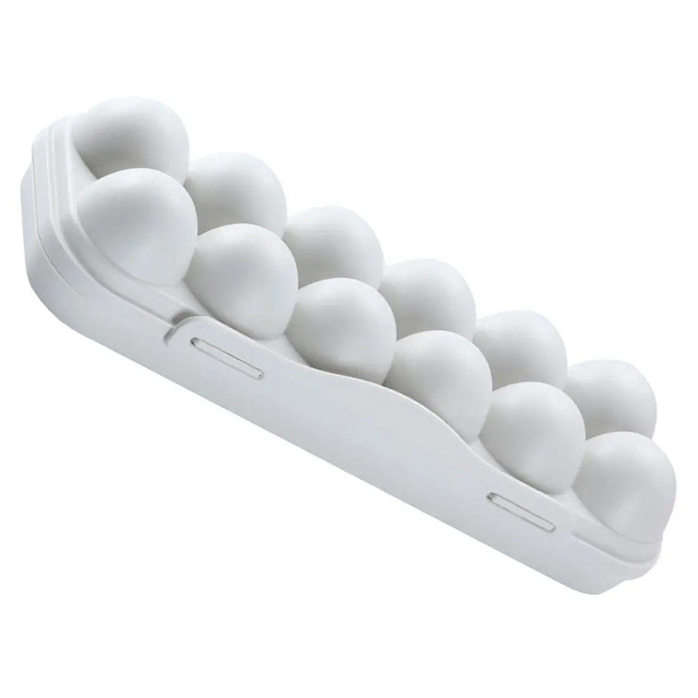 

Grey Holder 12 Slots Egg Holder Anti Collision Fridge Storage Box Kitchen OrganizerReusable Plastic Container