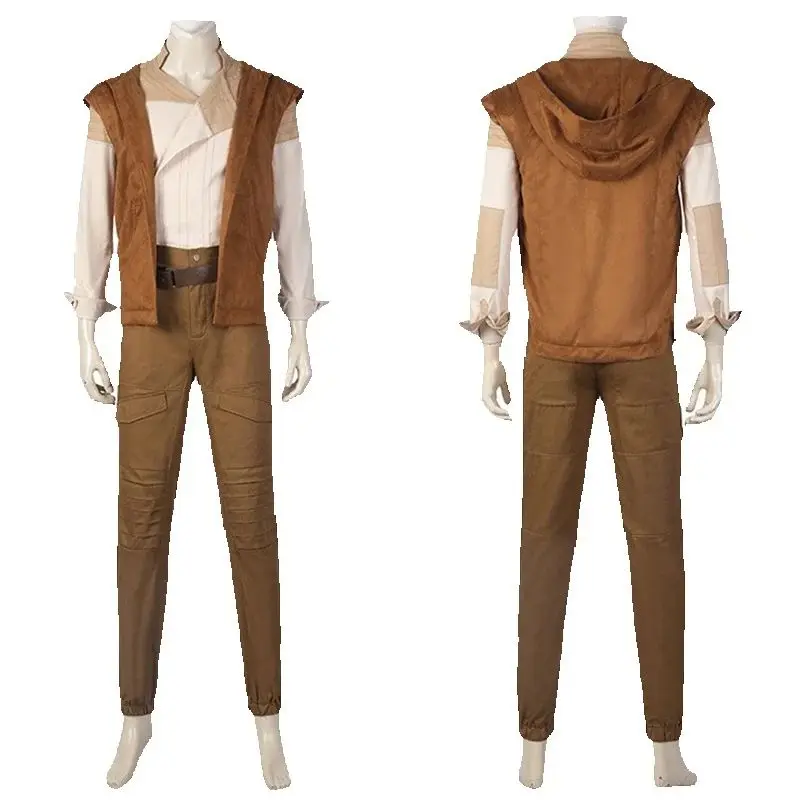 Movie Cassian Cosplay Costume Men Battle Suit Vest Top Pants Full Set Halloween  Carnival Outfit