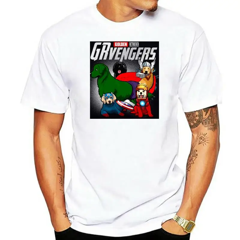 Endgame Grvengers Golden Retriever Black Cotton Men S6Xl T-Shirt Casual Tee Shirt