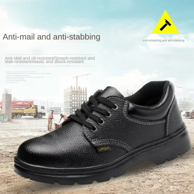 Breathable Smash-proof Puncture-proof Lightweight Wear-resistant Safety Shoes One Piece Dropshipping