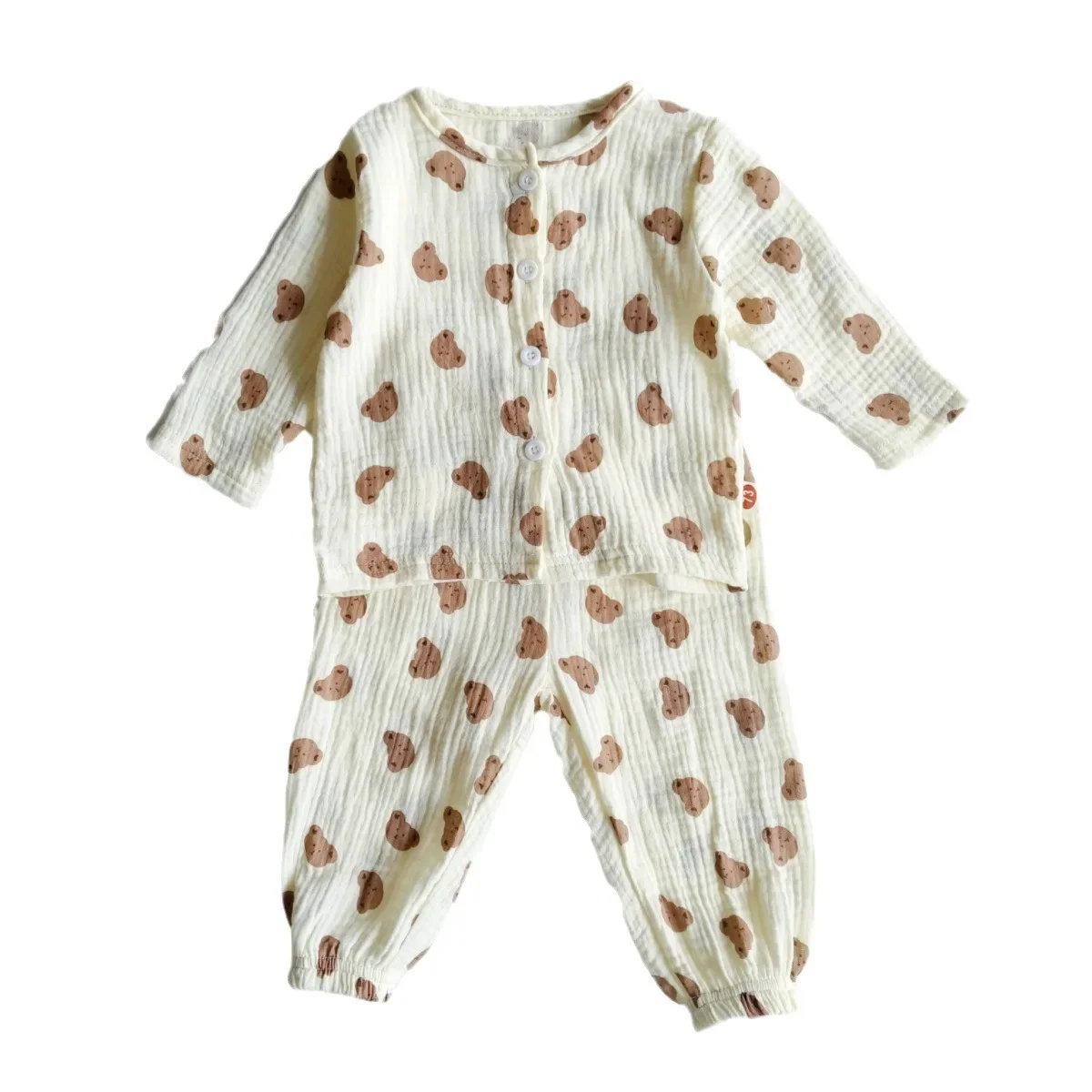 2024 Autumn New in Kids Baby Girls Boys Pajamas Set - Infant Cartoon Top + Pants , Toddler Sleeping Clothing 2pcs 0-24M